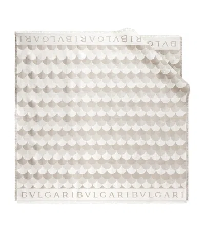 Bvlgari Silk Diva Sparkling Scarf In Neutral