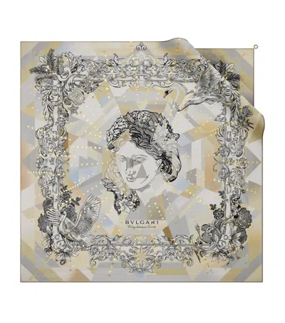 Bvlgari Silk Polychroma Venus Scarf In Neutral