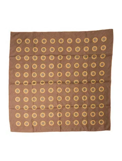 Pre-owned Bvlgari Silk Printed Scarf In Multi