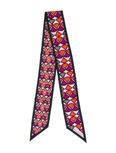 Pre-owned Bvlgari Silk Printed Scarf W/ Tags