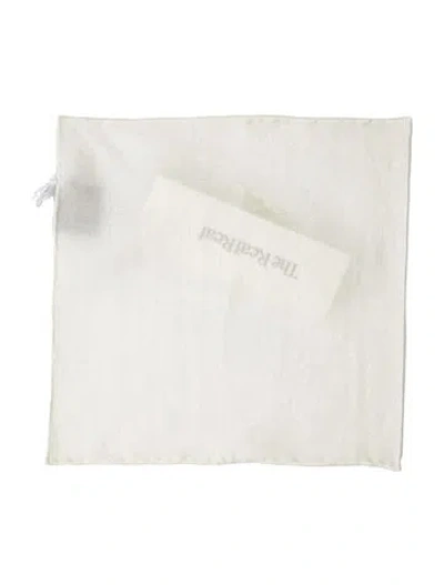 Pre-owned Bvlgari Silk Scarf W/ Tags In White