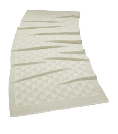 Bvlgari Silk-wool Calla Scarf In Gold