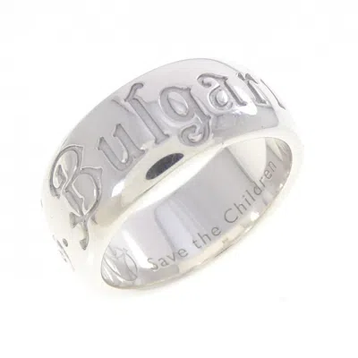 Pre-owned Bvlgari Silver 925 Band Ring ()