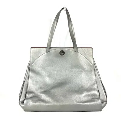 Pre-owned Bvlgari Silver Leather Shoulder Bag Tote Bag ()