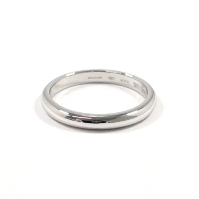 Pre-owned Bvlgari Silver Platinum 950 Wedding Ring ()