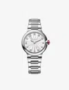 Bvlgari Silver Re00006 Lvcea Stainless-steel And 0.22ct Diamond Automatic Watch In Silver