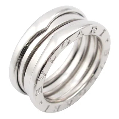 Pre-owned Bvlgari Silver White Gold (18k) Band Ring ()