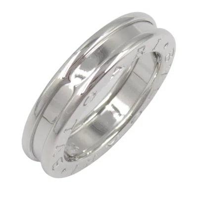 Pre-owned Bvlgari Silver White Gold (18k) Band Ring ()