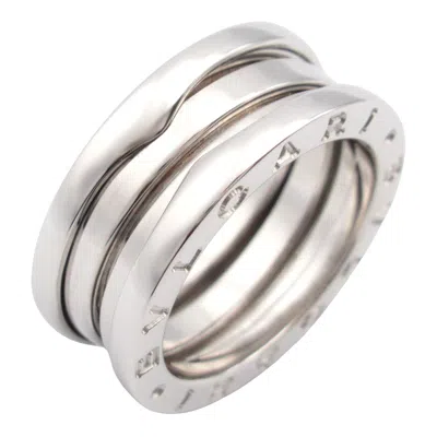Pre-owned Bvlgari Silver White Gold (18k) Band Ring ()