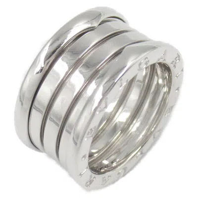 Pre-owned Bvlgari Silver White Gold (18k) Band Ring ()