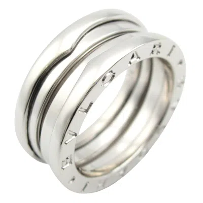 Pre-owned Bvlgari Silver White Gold (18k) Band Ring ()