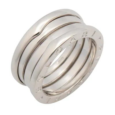 Pre-owned Bvlgari Silver White Gold (18k) Band Ring ()
