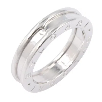 Pre-owned Bvlgari Silver White Gold (18k) Band Ring ()