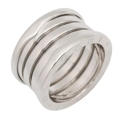 Pre-owned Bvlgari Silver White Gold (18k) Band Ring ()