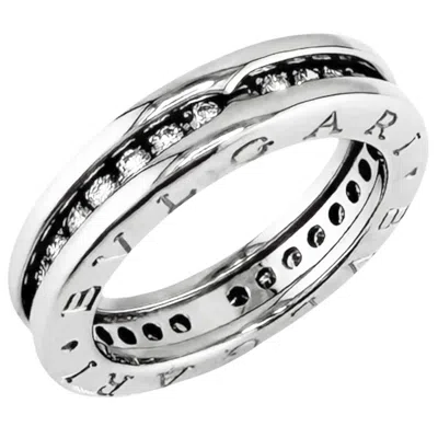Pre-owned Bvlgari Silver White Gold (18k) Band Ring ()