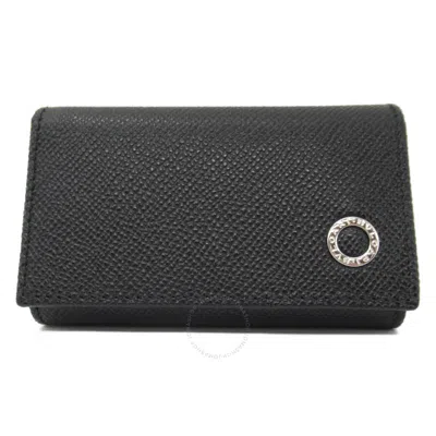 Bvlgari Six Hooks Key Holder Calfskin Leather In Black
