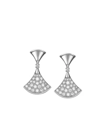Bvlgari Skirt Pendant Earring In Gray