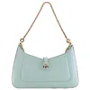 Bvlgari Womens Light Blue Serpenti Forever Leather Shoulder Bag In Blue