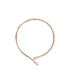 Bvlgari Womens Rose Gold Serpenti Viper 18ct Rose-gold And 0.41ct Brilliant-cut Diamond Necklace In Yellow