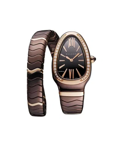 Bvlgari Snake Watch In Black