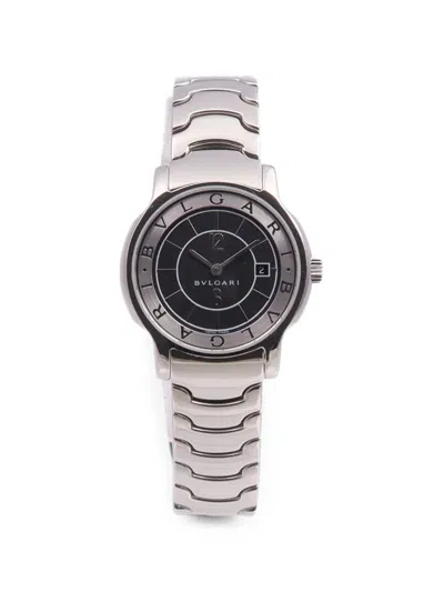 Pre-owned Bvlgari Solotempo 29mm Watch In Black