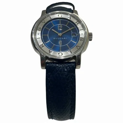 Pre-owned Bvlgari Solotempo Stainless Steel Wristwatch ()