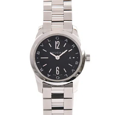 Pre-owned Bvlgari Solotempo Stainless Steel Wristwatch () In Multi