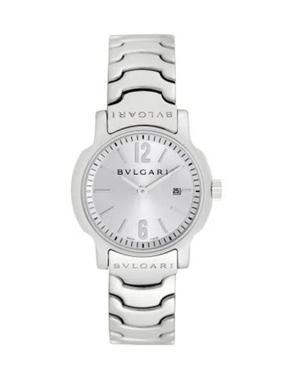 Pre-owned Bvlgari Solotempo Watch, 29mm In Multi
