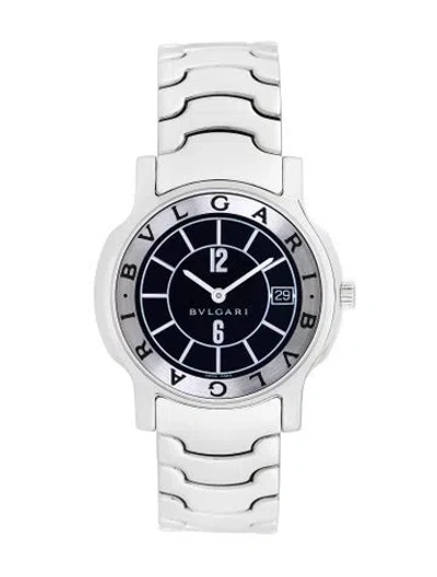 Pre-owned Bvlgari Solotempo Watch, 35mm In Multi