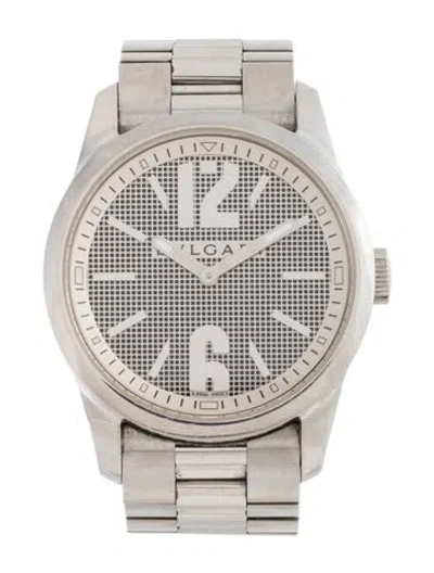 Pre-owned Bvlgari Solotempo Watch, 37mm In Multicolor