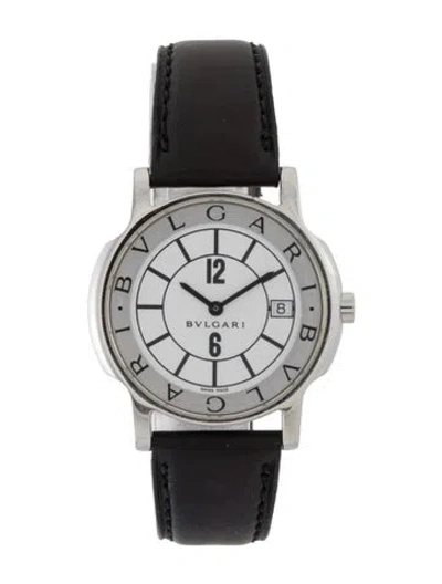 Pre-owned Bvlgari Solotempo Watch In Multi