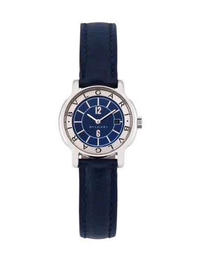 Pre-owned Bvlgari Solotempo Watch In Multi