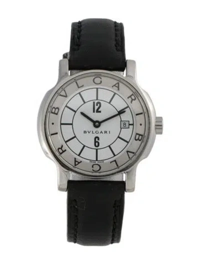 Pre-owned Bvlgari Solotempo Watch In Multi