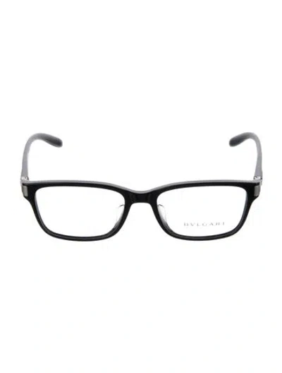 Pre-owned Bvlgari Square Eyeglasses In Black