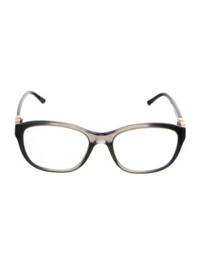 Pre-owned Bvlgari Square Eyeglasses In Black