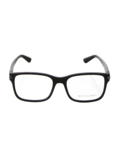 Pre-owned Bvlgari Square Eyeglasses In Black