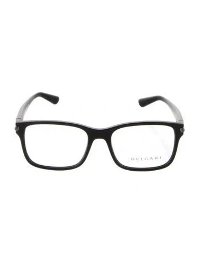Pre-owned Bvlgari Square Eyeglasses In Black