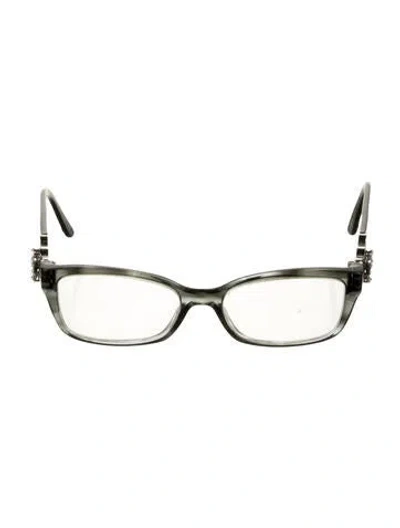 Pre-owned Bvlgari Square Eyeglasses In Black
