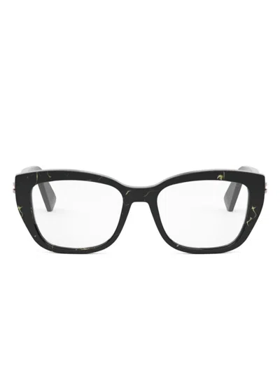 Bvlgari Square-frame Glasses In Schwarz