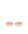 Bvlgari Square Sunglasses In Nude