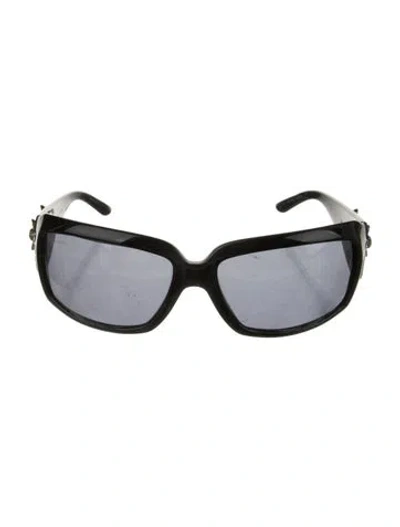 Pre-owned Bvlgari Square Tinted Sunglasses In Black