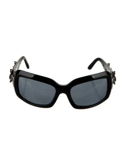 Pre-owned Bvlgari Square Tinted Sunglasses In Black