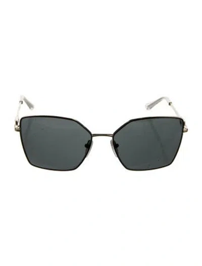 Pre-owned Bvlgari Square Tinted Sunglasses In Gold