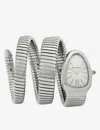 Bvlgari Unisex Stainless Steel Stainless Steel Sp35c6ss.2t Serpenti Tubogas Stainless-steel Quartz W In Stainless Steel