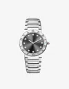 Bvlgari Stainless Steel Stainless Steel And Diamond Watch In Metallic