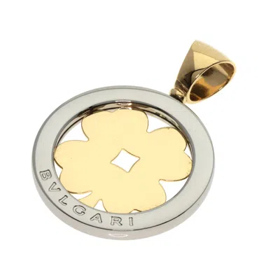 Pre-owned Bvlgari Stainless Steel Yellow Gold (18k) Pendant ()