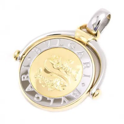 Pre-owned Bvlgari Stainless Steel Yellow Gold (18k) Pendant ()