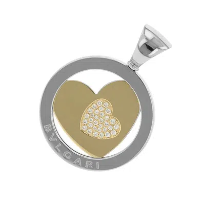 Pre-owned Bvlgari Stainless Steel Yellow Gold Pendant () In Multi