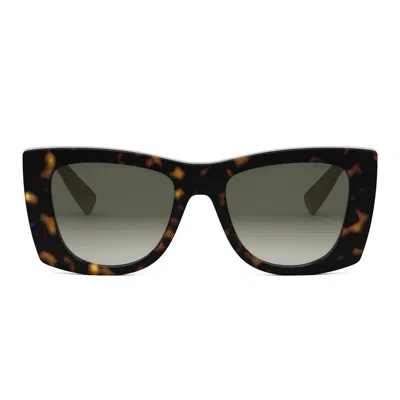 Bvlgari Sunglasses Bv40038 I 52 F Roma Havana/brown Women In Purple