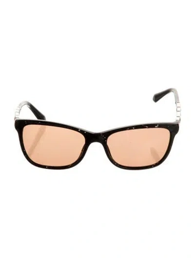 Pre-owned Bvlgari Tinted Wayfarer Sunglasses In Black